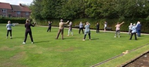 Photo of Tai Chi clases taking place 
