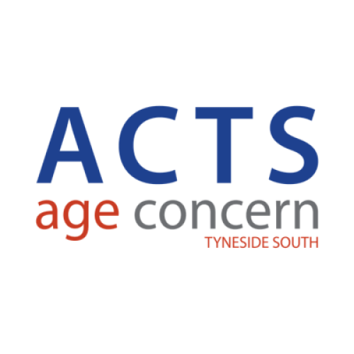Age concern Tyneside South logo with the text: ACTS age concern Tyneside South