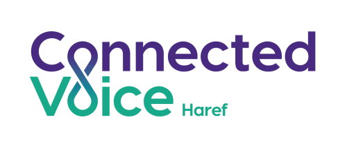 Logo reading - Connected Voice Haref