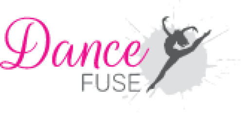 Logo showing silhouette of ballerina and the words Dance Fuse   