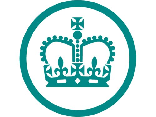 HMRC symbol - a green crown in a green circle