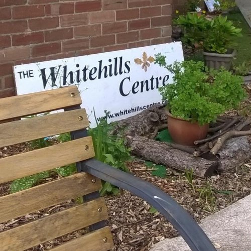 photo of a bench outside the Whitehills centre