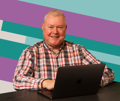 Photograph of an administrative volunteer 