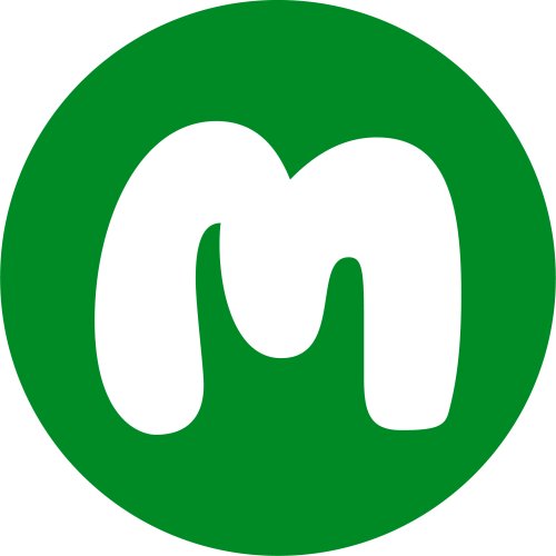 Macmillan Cancer Support logo: a big white m in a green circle