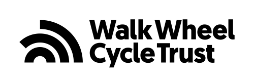 Walk Wheel Cycle Trust logo in black on white background