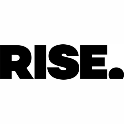 RISE logo in Black Bold Text