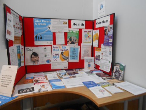 Health Champions notice board
