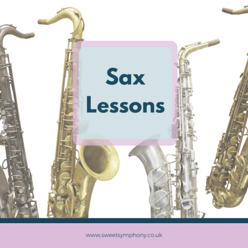 Saxophones in a row