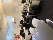 PICTURE OF PEOPLE WORKING IN THE HUB SPACE