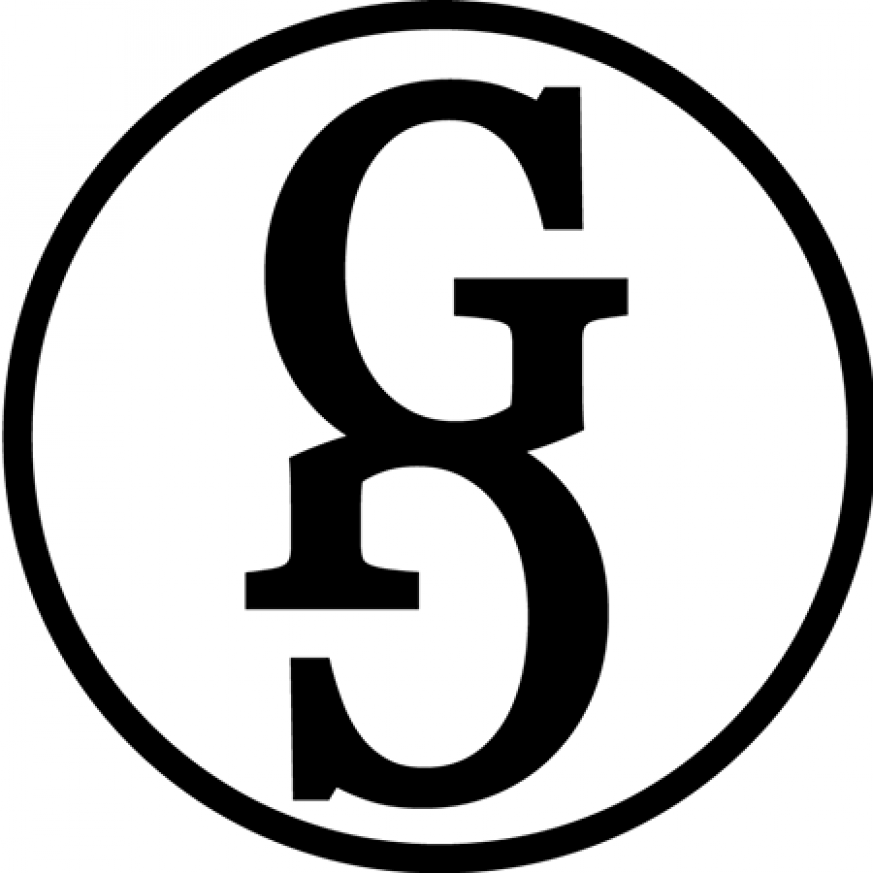 a mirrored image of the capital letter G 