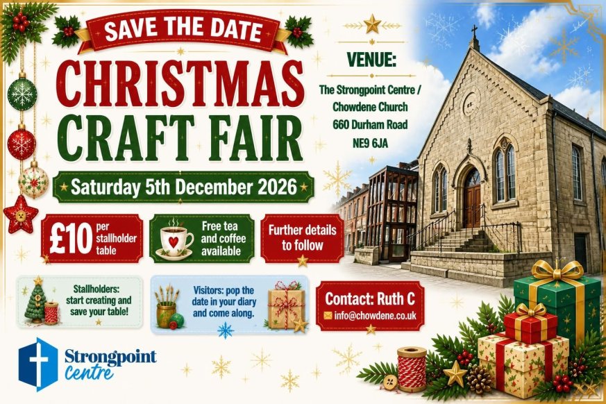 Strongpoint Centre Christmas Craft Fair 5th December 2026