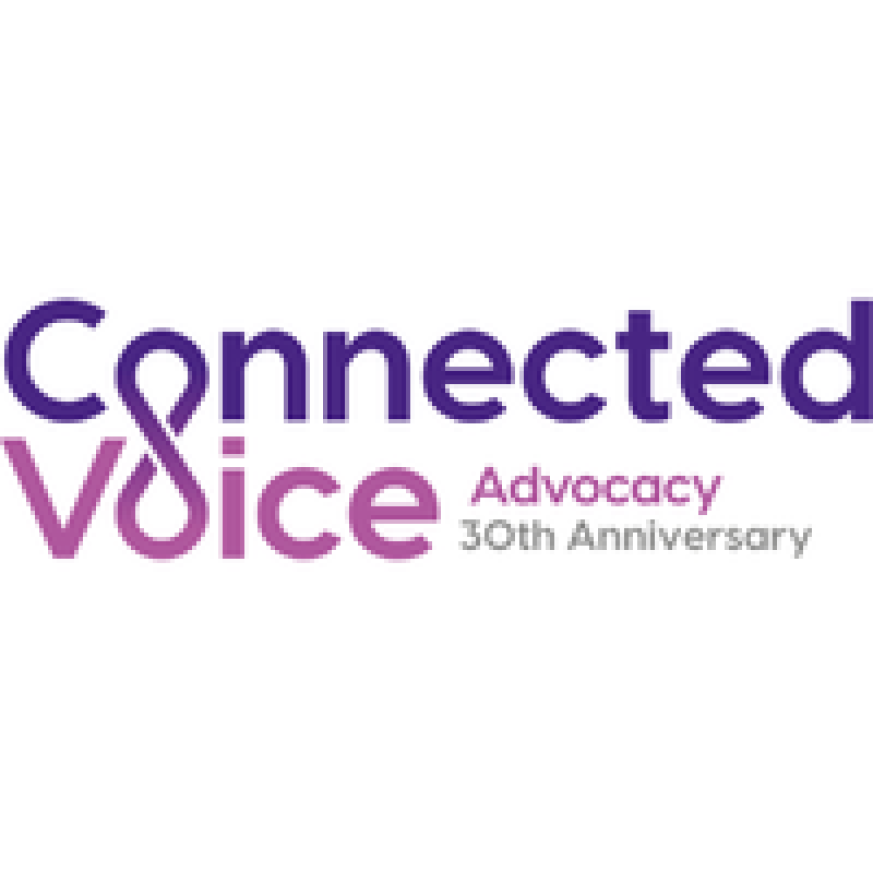 the words: Connected Voice Advocacy