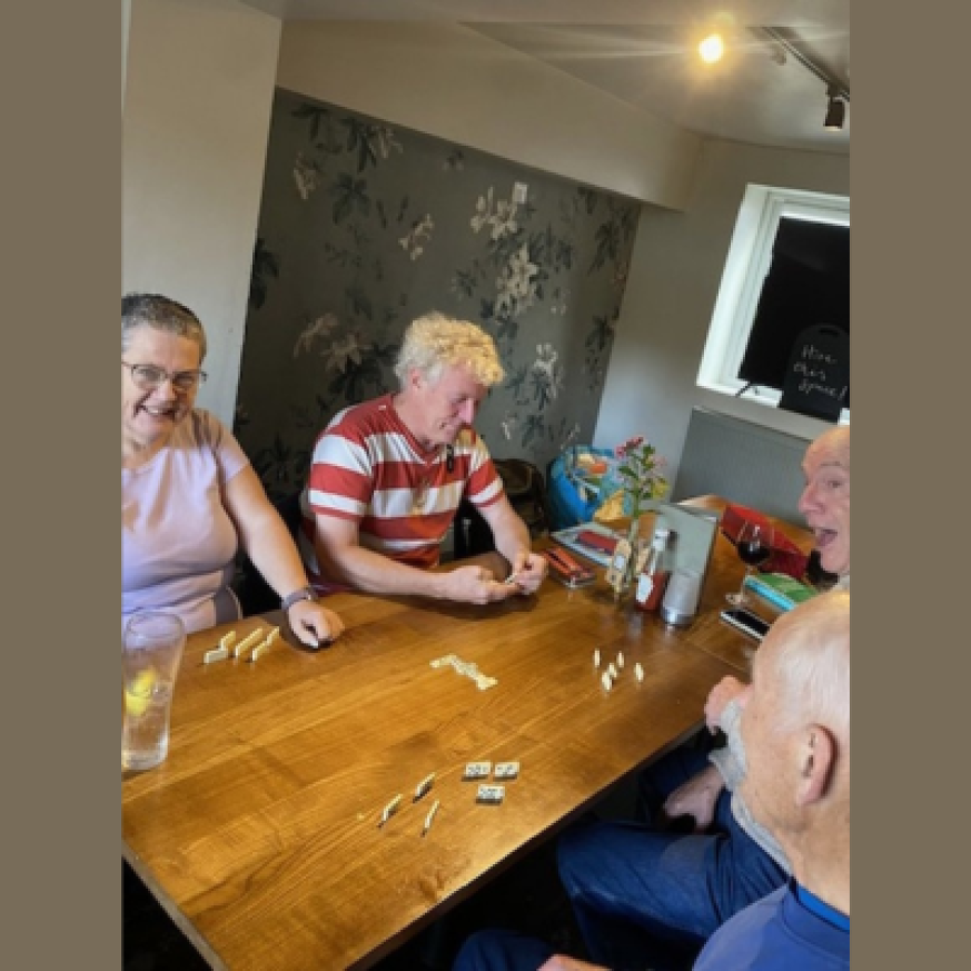  Our clients having a great time playing games.