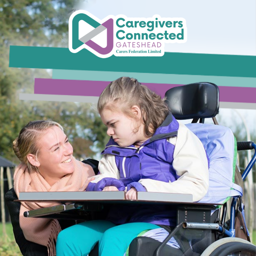 Mother and disabled daughter bonding.