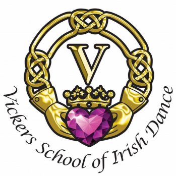 The logo of Vickers school of Irish dance