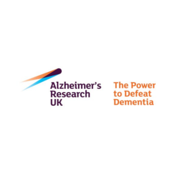 Alzheimer's Research UK with tag line The Power to defeat Dementia 