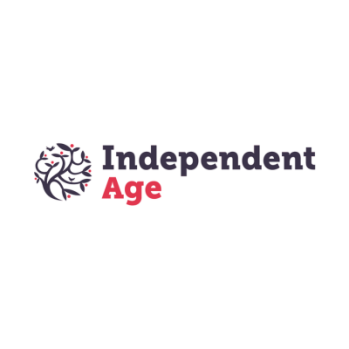 Independent Age logo with an image of a branching tree and the text advice and support for older age