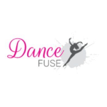Logo showing silhouette of ballerina and the words Dance Fuse   