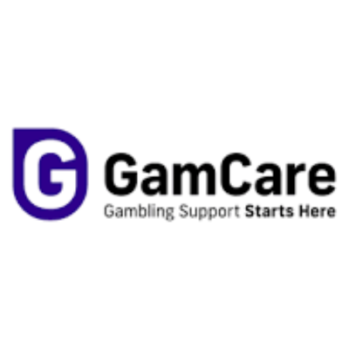GamCare logo with text: gambling support starts here