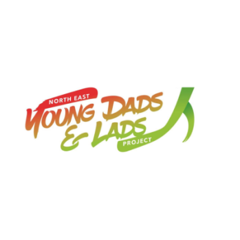 North East Young Dads and Lads in red and green text. 