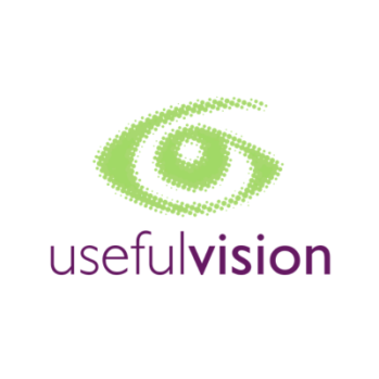 Useful Vision Logo with Eye Artwork