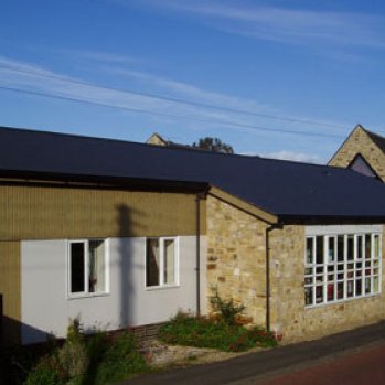 photo of the outside of the community centre 