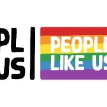 PLUS Group Logo - People Like US on a rainbow flag