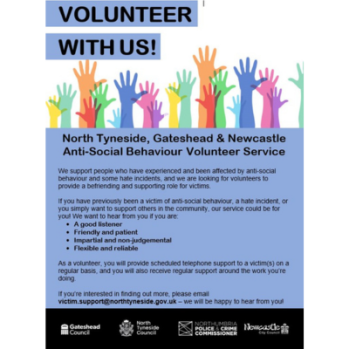 ASB Victim Support Volunteer Service - Flyer