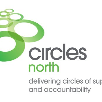 An image displaying the logo of CirclesNorth - green circles of different sizes
